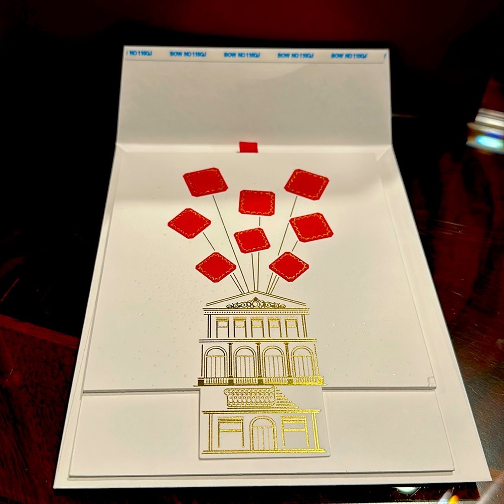 Cartier greeting card, thick- heavy duty